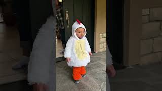 Baby goes trick or treating for the first time 😂funny baby toddlers halloween2024 hilarious [upl. by Nelda]