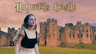 I went to the Harry Potter Castle 🧙‍♀️ Northumberland travel vlog 🌊 ☀️ [upl. by Erdnaet738]