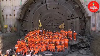 INCREDIBLE SWITZERLAND BIGGEST TUNNEL BORING MACHINE DIAMETERHOW DOES TUNNEL BORING MACHINE WORK [upl. by Clifford665]