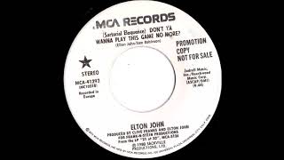 Elton John Sartorial Eloquence 7quot promo single [upl. by Lawford]