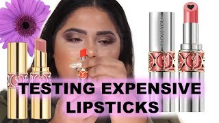 TESTING EXPENSIVE  AF LIPSTICKS [upl. by Ojiram450]