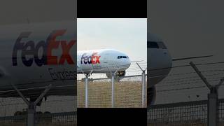 FedEx 777F Arrived at FRA from Paris [upl. by Darrill345]