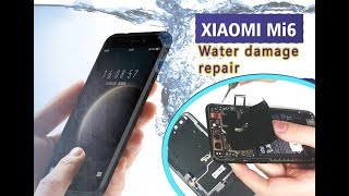 Xiaomi Mi6 Water Damage Backlight Lcd Repair  ремонт затопленного телефона [upl. by Ellehcsor499]