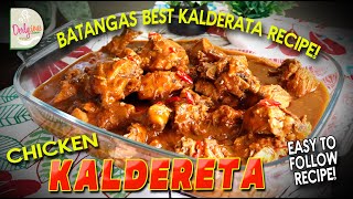 ANG SIKRETO NG MASARAP NA KALDERETANG BATANGAS  BATANGAS STYLE CHICKEN KALDERETA RECIPE [upl. by Ilzel]