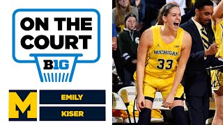 Spotlighting Emily Kiser  Michigan Womens Basketball  On The Court [upl. by Rebak796]