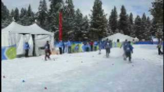 SO World Winter Games 100 meter snowshoe 21109 21 [upl. by Neufer]