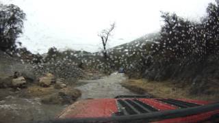 Backway to Crown King flooding New Years day 2017 [upl. by Jak]