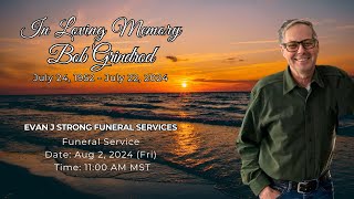 Bob Grindrod  Funeral Service Live Stream [upl. by Abbotsen]