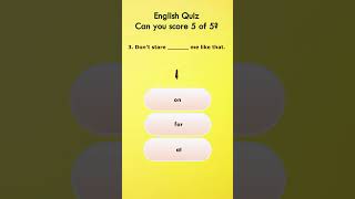 English Training Test  Can you score 5 of 5 shorts english learnenglish [upl. by Aihsenek456]