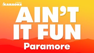 Paramore  Aint It Fun Karaoke Version [upl. by Harlen]