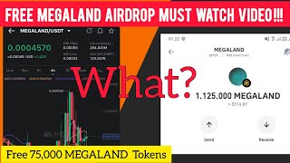 Free Airdrop  Megaland Crypto  Megaland Withdrawal  Megaland Airdrop New Update  Megaland Crypto [upl. by Kiona884]