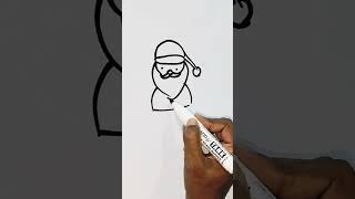 How To Draw Santa Claus Drawing For Kids hat santa painting trending shorts viralvideo [upl. by Pelage]