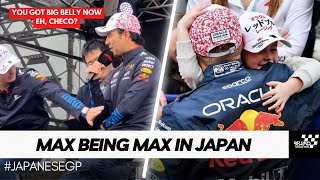 Max Verstappen Being Wholesome with Penelope and Unintentionally FUNNY during Japanese GP [upl. by Geis]