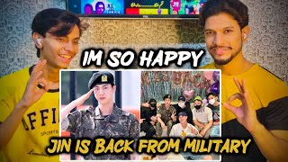 Bts Jin Finally Returns Reacting To His Military Discharge  Live Qampa 2024 [upl. by Gautious739]