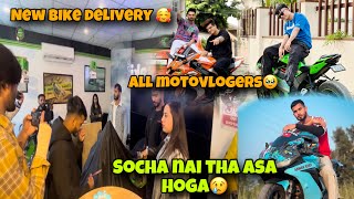 New Bike delivery❤️ All MotovlogersSocha nai tha Ye SabMotovloggerjannustunts aminbhatvlogs [upl. by Vladimir849]