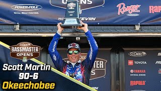 Scott Martin wins 2024 Bassmaster Open at Lake Okeechobee with 90 pounds 6 ounces [upl. by O'Connor]