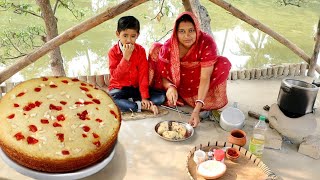 basic cake recipeবাড়িতেই তৈরি ডিম ছাড়া বড়দিনের স্পেশাল ভ্যানিলা স্পঞ্জ কেক রেসিপি😳chritmas cake [upl. by Becht]