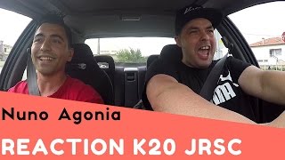 YouTuber Nuno Agonia  Reaction To Honda Civic VTi EG9 K20 SuperCharger [upl. by Ahsiugal]