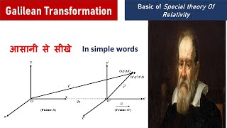 Galilean Transformation  Basic Of Special Theory of Relativity [upl. by Comyns]