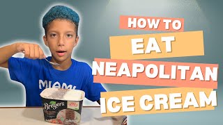 How to eat Neapolitan ice cream [upl. by Ttergram]