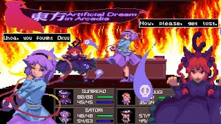 Touhou Artificial Dream in Arcadia Demo Walkthough  TurnBased RPG Bullet Hell SMT Fangame Gameplay [upl. by Klinges658]