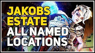 All Named Locations Jakobs Estate Borderlands 3 [upl. by Aneleiram]