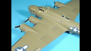 Main Wing AttachmentPart13 of Detailing amp Building the Revell Monogram148 scale B17G [upl. by Enomas]