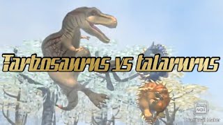 Tarbosaurus vs talarurus with health bars [upl. by Alletsyrc601]