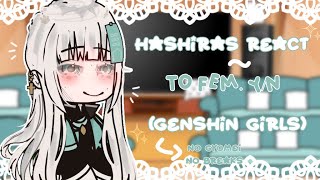 Hashiras React To YN  As Genshin Girls  No Gyomei No Breaks Short 🥏 [upl. by Olocin]