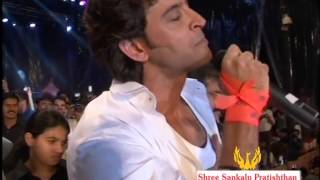 Hrithik Roshan at Dahi handi event Worli by Shree Sankalp PratishthanSachinAhir [upl. by Ilojna]