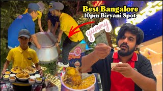 Best Bengaluru 10pm biryani spot  Mouth watering  RiyasateBiryani  HBR layout Kamannahali [upl. by Ahsieker]