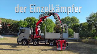 der Einzelkämpfer  VOLVO FH 540 8x4 mit FASSI F1150 RA228 [upl. by Arataj]