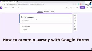 how to create online questionnaire l how to use Google Form l step by step guide [upl. by Sparhawk]