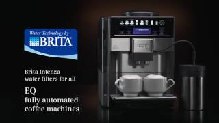 Siemens EQ6 fully automated coffee machine with Brita water filter [upl. by Natal]