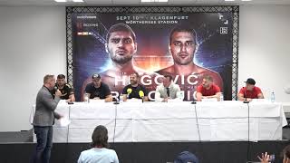 Filip Hrgovic Marko Radonjic FINAL PRESS CONFERENCE [upl. by Royall177]