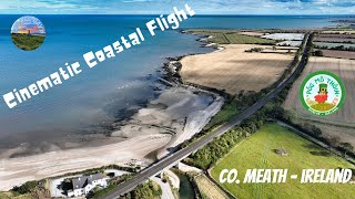 Gormanston Beach  Cinematic Coastal Flight  Co Meath  Ireland 4K  DJI Mavic 3 Classic [upl. by Quillon]