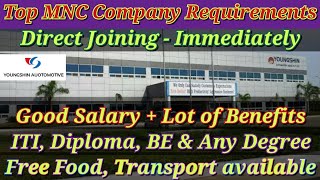 Youngshin India  MNC Company  Good Salary  OT Rs120  Job vacancy in Chennai 2024 [upl. by Emsmus489]