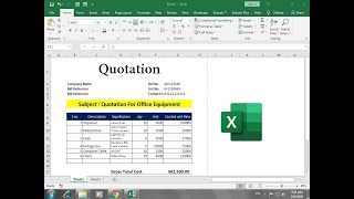 how to make quotation in excel [upl. by Eibba]