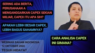 Cara Analisa Saham dari Capexnya [upl. by Tana]