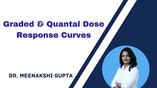 Graded and Quantal Dose Response Curves Pharmacodynamics [upl. by Eitsud]