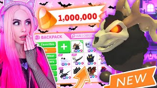 BUYING ALL NEW HALLOWEEN PETS IN ADOPT ME Brand New Pet Update  New Accessories [upl. by Esac747]