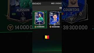 🇧🇪Courtois vs alisson🇧🇷 fcmobile futbol courtois alisson [upl. by Ylloh]