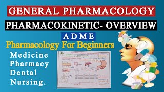 General Pharmacology  Pharmacokinetics overview ADME For Medicine Pharmacy Nursing Students [upl. by Imoian]