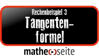 Tangentengleichung  Normalengleichung bestimmen über Tangentenformel  Normalenformel Beispiel 3 [upl. by Meggs]