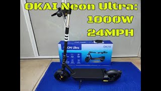 Unboxing The Okai Neon Ultra Escooter Lets Open It Up [upl. by Healy]