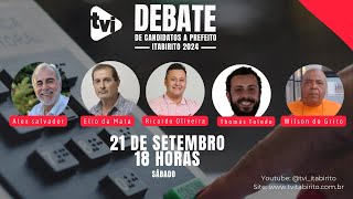 Debate dos Candidatos à Prefeito de Itabirito  Eleições 2024 [upl. by Herv]