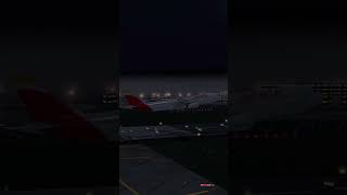 Iberia A330 storm landing in Barcelona aviation pilot rfs realflightsimulator landing plane [upl. by Ayikin182]