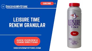 How to Use Leisure Time Renew Granular [upl. by Vina652]