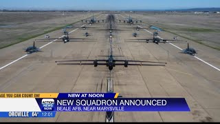 US Air Force has announced a new squadron will be established at Beale Air Force base near [upl. by Goldman]