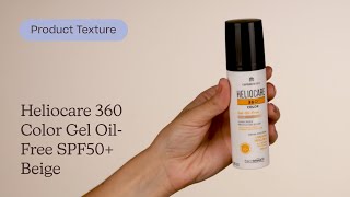 Heliocare 360 Color Gel OilFree SPF50 Beige Texture  Care to Beauty [upl. by Jacobson]